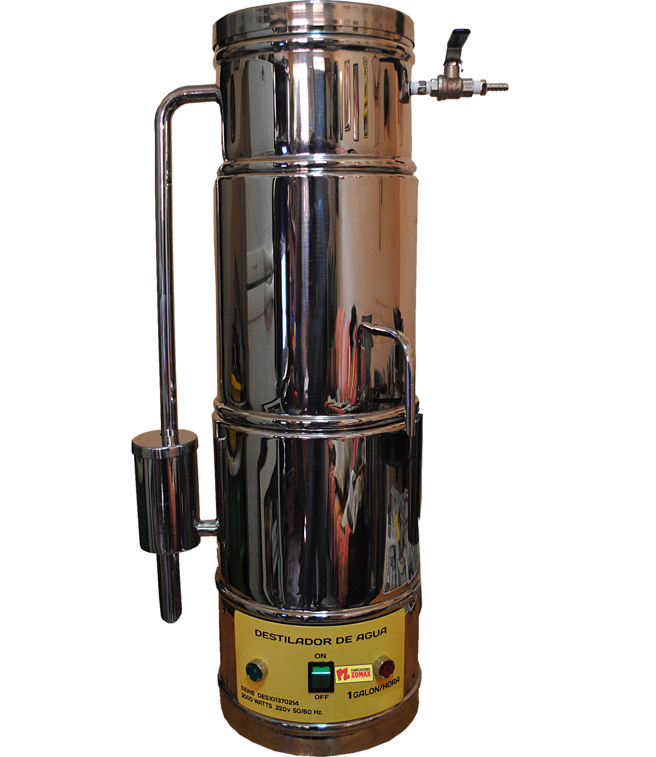 Destilador de agua especial para autoclaves